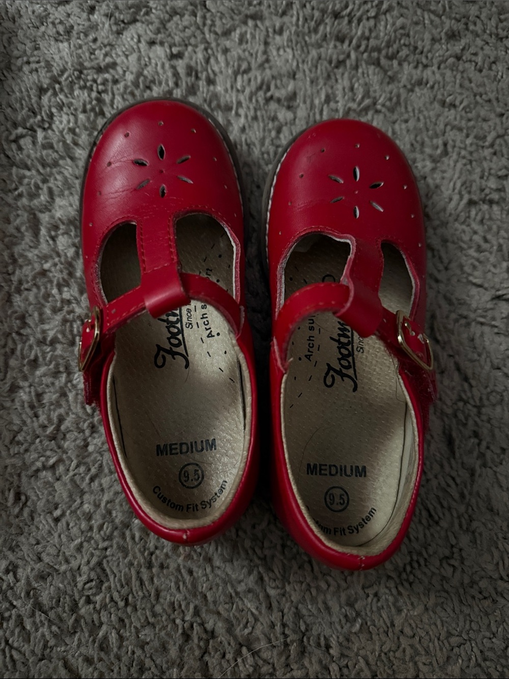 FootMates Red Mary Jane Dress Shoes for Kids